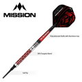 Mission šipky Roman Benecký Black & Red soft 18g