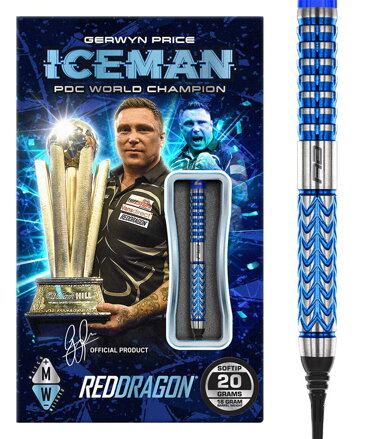 Red Dragon šipky Gerwyn Price Glacier soft 20g Red Dragon šipky Gerwyn Price Glacier soft 20g